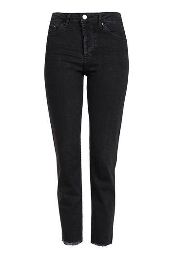 Topshop Petite Raw Hem Straight Jeans