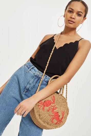 Topshop Tall Harper Scallop Camisole Top