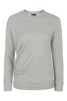 Topshop Tuck Detail Sweatshirt