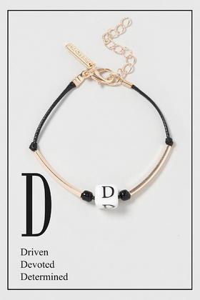 Topshop D Initial Bracelet