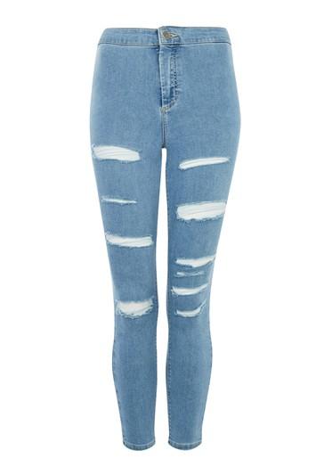 Topshop Petite 28 Super Rip Joni Jeans