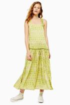 Topshop *printed Tiered Maxi Dress By Boutique