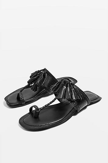 Topshop Fleur Fringed Sandals