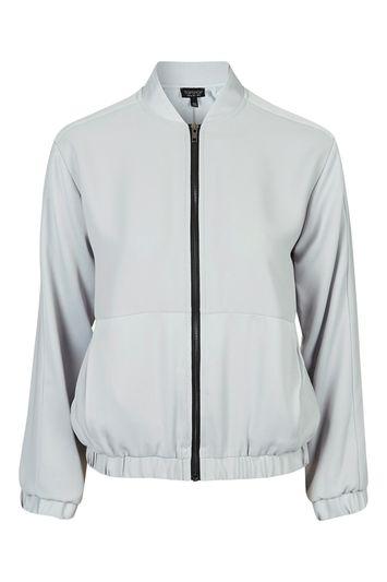 Topshop Matte And Shine Bomber Jacket