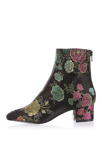 Topshop Kobra Embroidered Boots