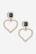 Topshop Pearl Stone And Heart Drop Earrings