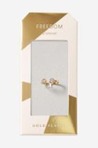 Topshop Gold Plated Stone Ring