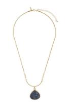 Topshop Stone And Bar Pendant Necklace