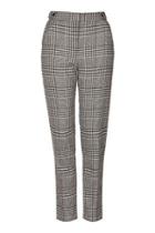 Topshop Tall Blurred Check Cigarette Trousers
