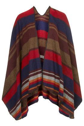 Topshop Multi-stripe Cape