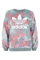 Topshop Pastel Crew Neck Sweatshirt By Adidas Originals