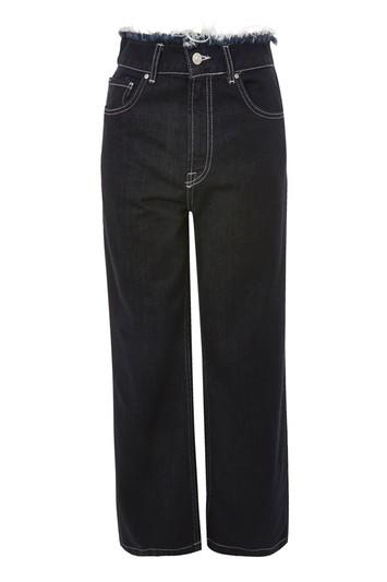 Topshop Moto Full Length Wide Leg Jeans