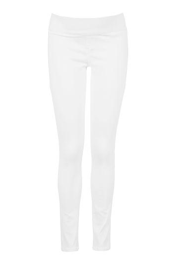 Topshop Materntiy Petite White Joni Jeans