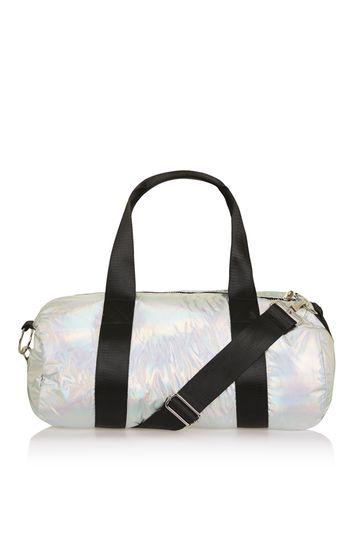 Topshop Metallic Gym Bag