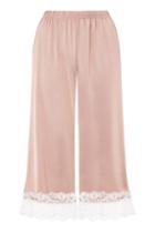 Topshop Satin And Lace Culottes