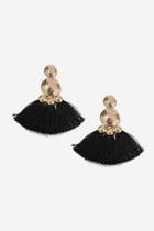 Topshop *etched Dome Tassel Earrings