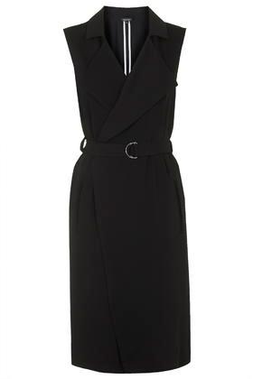 Topshop Sleeveless D-ring Duster