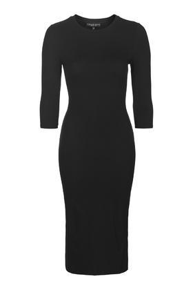 Topshop Petite Midi Side Split Dress