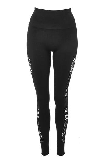 Topshop Open Knitted Leggings By Ivy Park