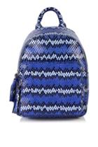 Topshop *mini Blue Snake Backpack By Skinnydip