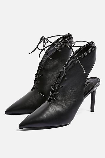 Topshop Husky Cut Out Ankle Boots