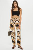 Topshop Chain Print Slouch Trousers