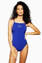 *blue Swimsuit By Calvin Klein