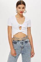 Topshop Tall Double Knot Crop Top