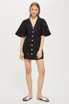 Topshop Arrow Linen Mini Dress