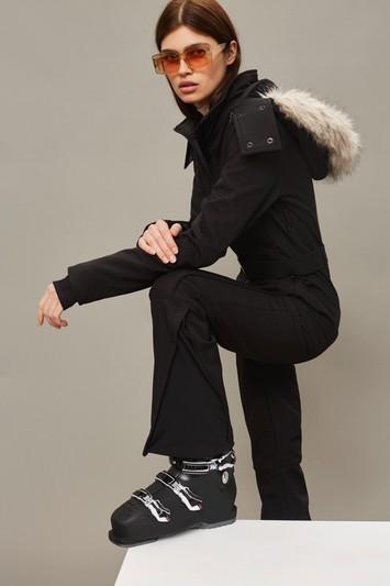 Topshop *black Long Sleeve Ski Suit By Topshop Sno