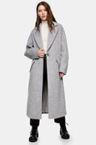 Topshop Tall Grey Slouch Coat
