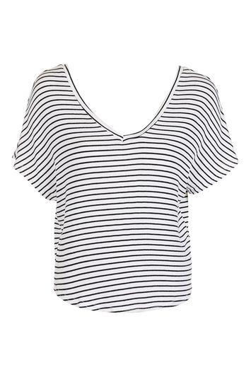 Topshop Stripe Batwing Tee