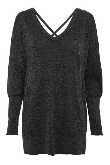 Topshop Cross Back Longline Sweater