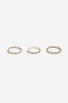 Topshop *twist And Textured Rings Pack Of