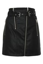 Topshop Hardware Pu Mini Skirt