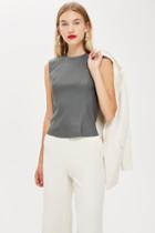 Topshop *stretch Leather Top By Boutique