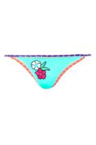 Topshop Embroidered Crochet Bikini Bottoms