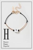 Topshop H Initial Bracelet