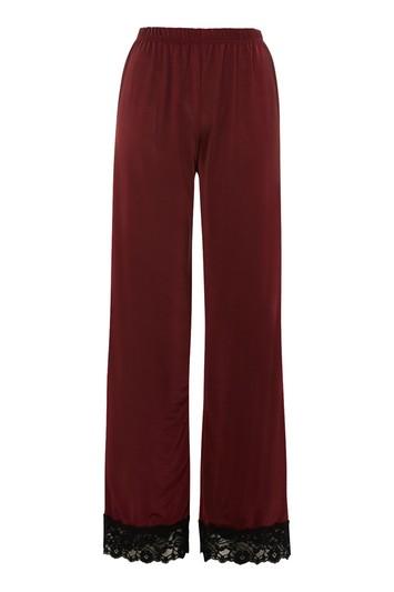 Topshop Jersey Satin And Lace Trousers