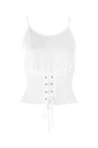 Topshop Shirred Corset Camisole Top