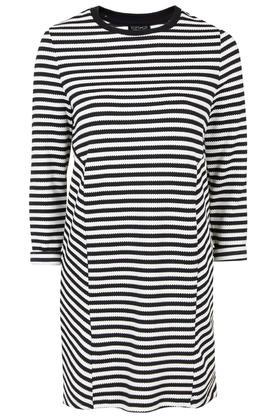 Topshop Striped Sweatshirt Dress