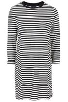 Topshop Striped Sweatshirt Dress