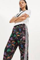 Topshop Flower Print Track Pants By Adidas Originals