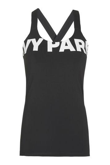 Topshop Logo Mesh Insert Vest
