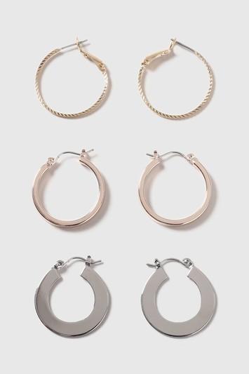 Topshop Mixed Hoop Earrings Pack