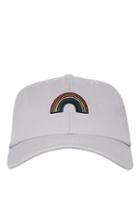 Topshop Rainbow Embroidered Washed Cap