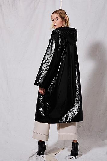 Topshop *vinyl Raincoat By Boutique