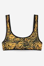 Topshop Tiger Print Bikini Crop Top
