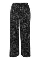 Topshop Belted Spot Plisse Trousers