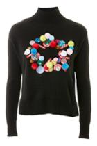 Topshop Christmas 3d Wreath Jumper